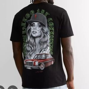 Men's Black Graphic T-Shirt